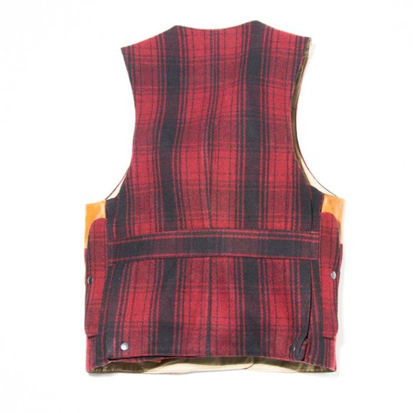 Polo RL Hunting Vest Wool/Leather Glasgow Plaid - Picture 2 of 7